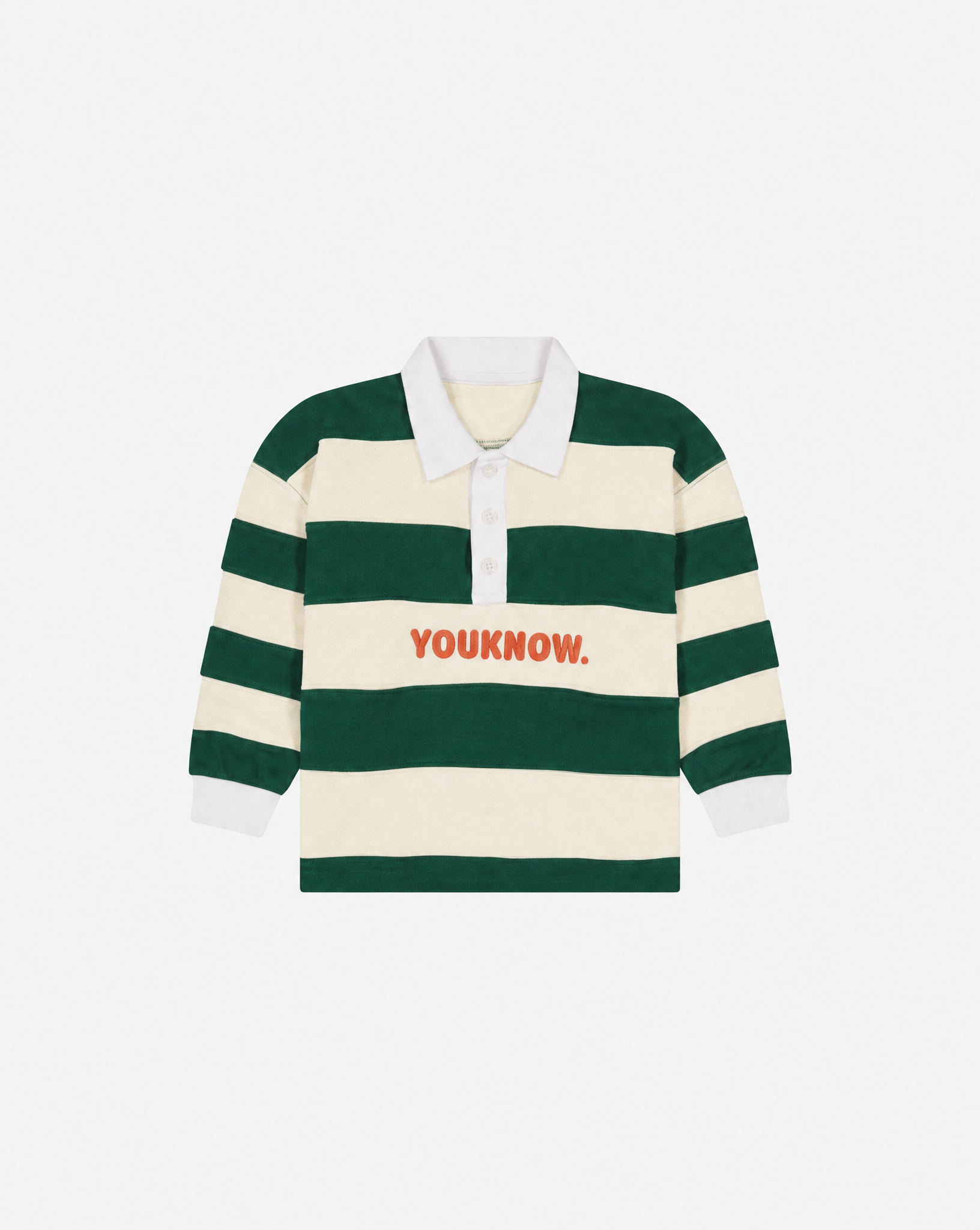 Kids Rugby Longsleeve | Kelly Green Stripe