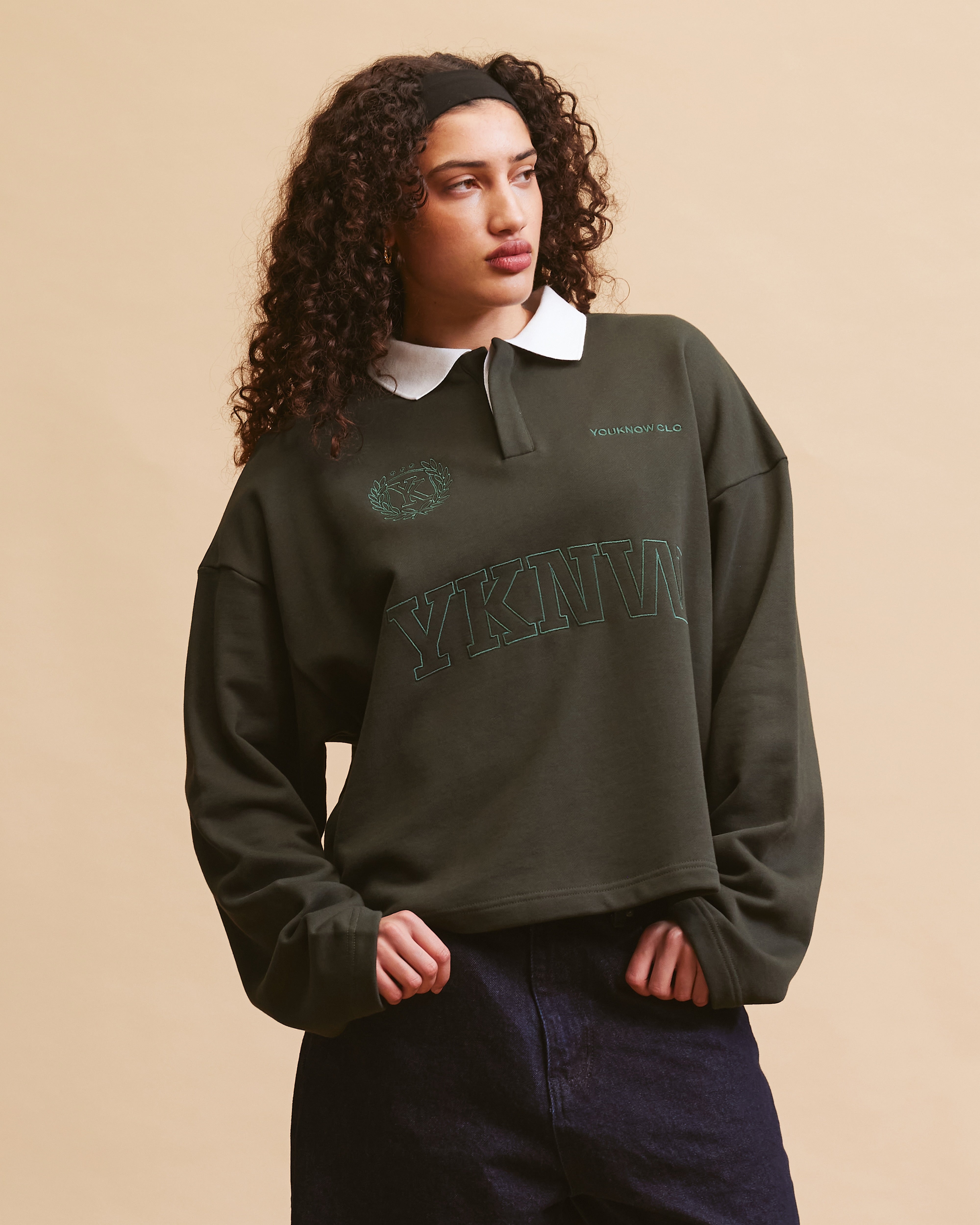 Emblem Polo Longsleeve | Olive