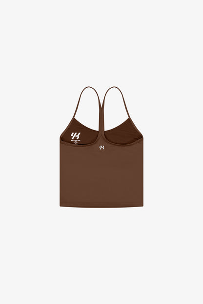 YK Move Sculpt Scoop Tank | Brown