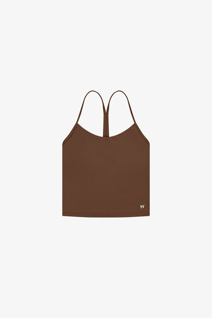 YK Move Sculpt Scoop Tank | Brown